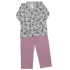 0350 Pijama Comprido Rosa com Cabelo Louro 6 +R$ 59,00